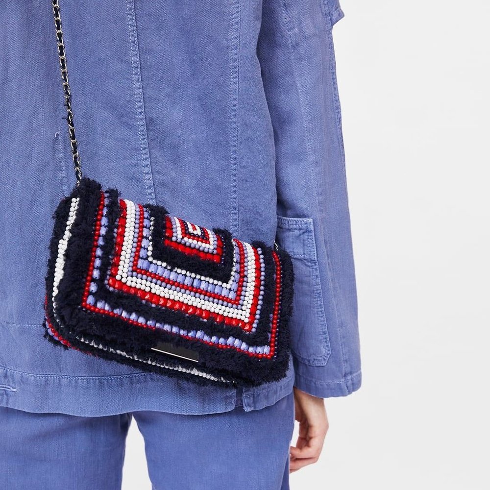 Zara beaded bag